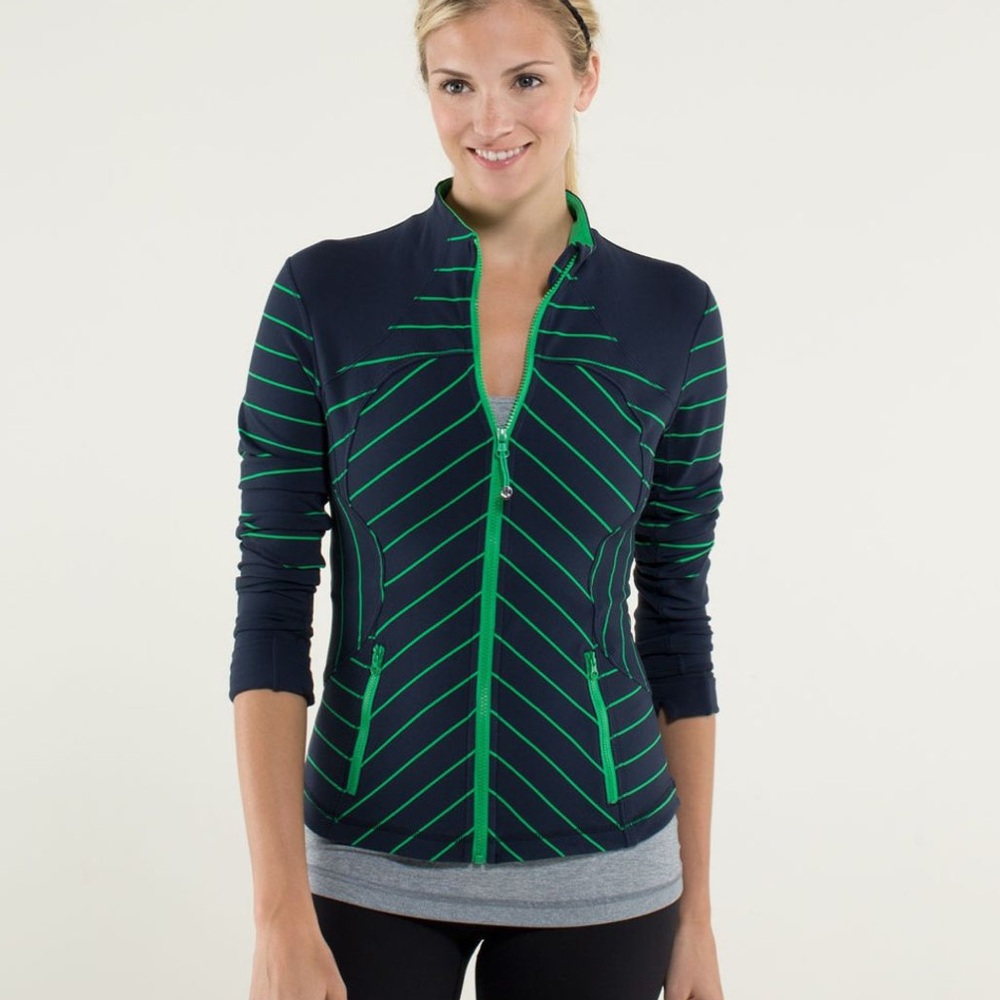 LULULEMON SLALOM STRIPE INKWELL FORME JACKET *CUFFINS
